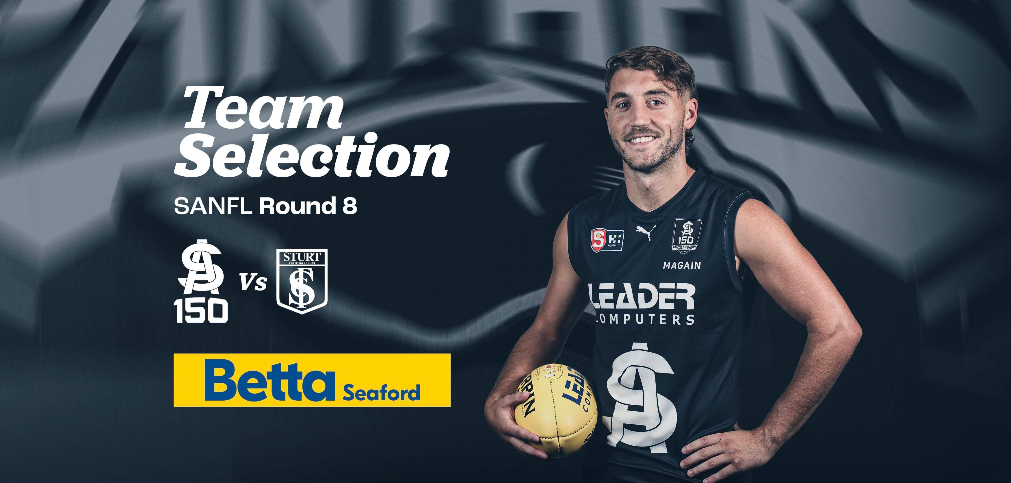 BETTA Team Selection: Round 8 SANFL v Sturt BETTA Team Selection: Round 8 SANFL v Sturt